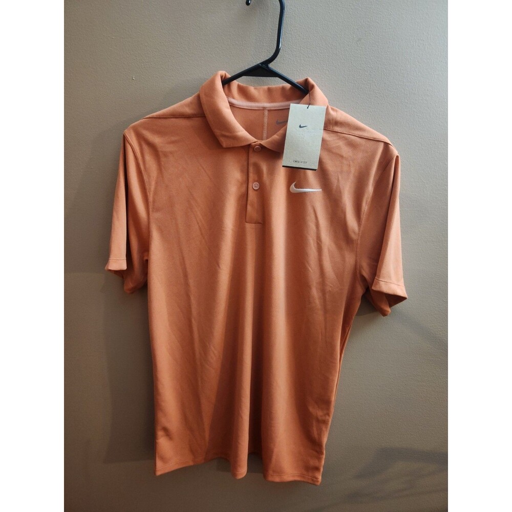 Nike Victory Dri-Fit Golf Men's Madder Root Orange Polo Shirt Size S NWT